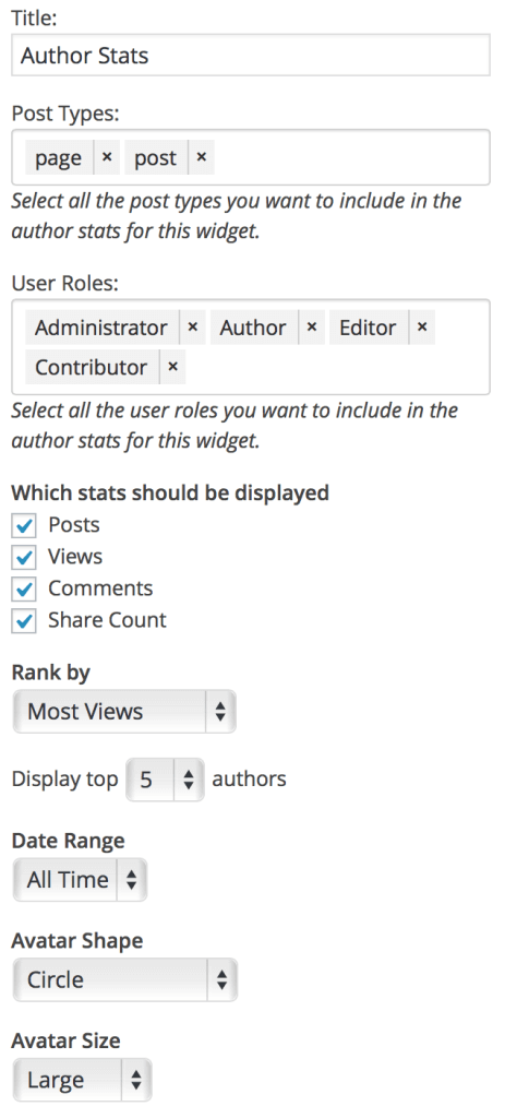 author-stats-widget-settings