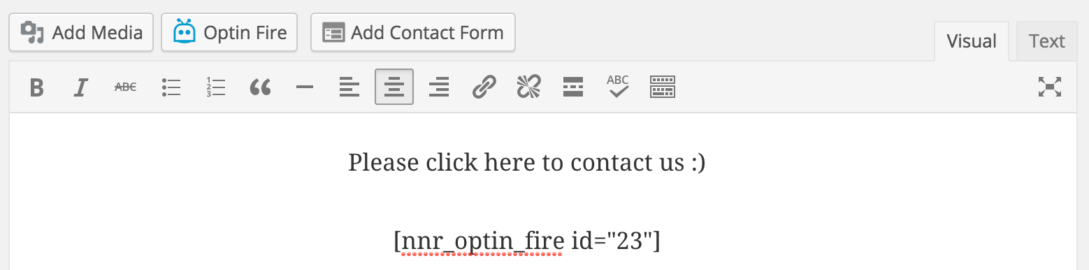 optin-fire-shortcode-text