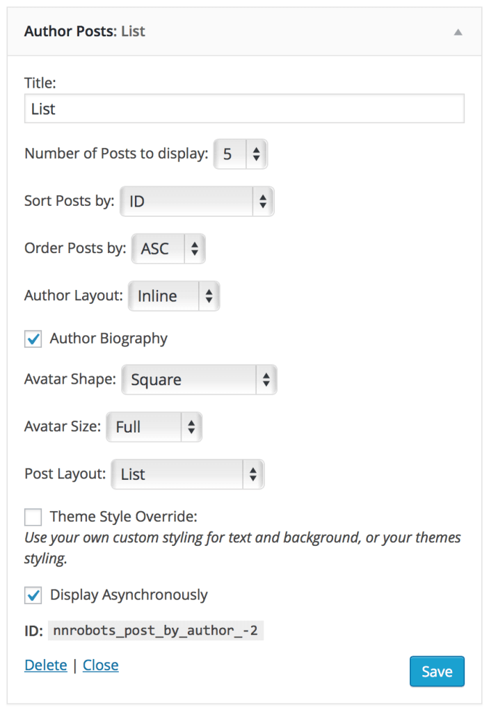 author-posts-widget-settings